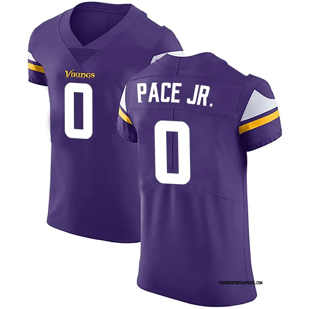 Elite Purple Men s Ivan Pace Jr. Minnesota Vikings Team Color Vapor Untouchable Jersey Vikings Store
