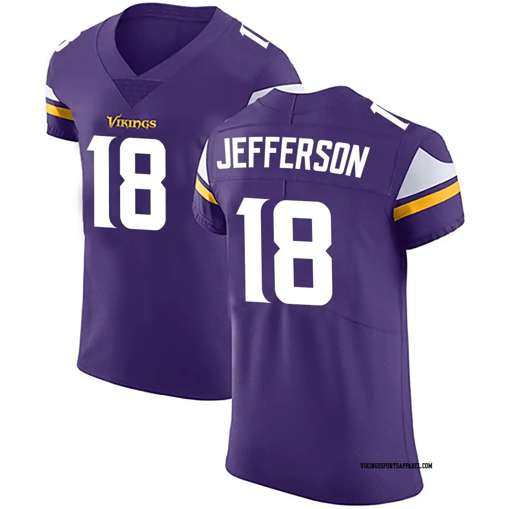 Elite Purple Men's Justin Jefferson Minnesota Vikings Team Color Vapor Untouchable Jersey