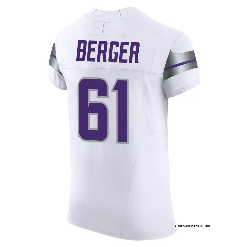 Elite White Men s Joe Berger Minnesota Vikings Alternate Vapor F.U.S.E. Jersey Vikings Store