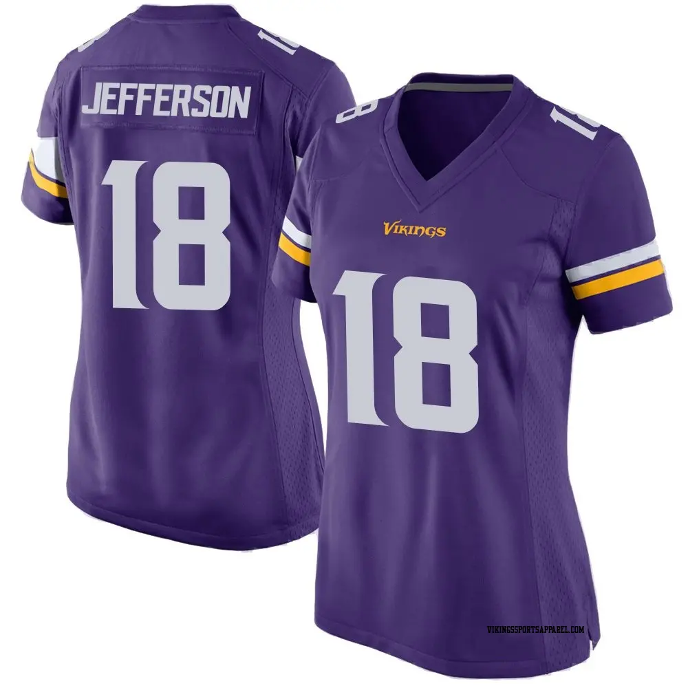 Game Purple Women's Justin Jefferson Minnesota Vikings Team Color Jersey
