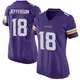 Game Purple Women's Justin Jefferson Minnesota Vikings Team Color Jersey