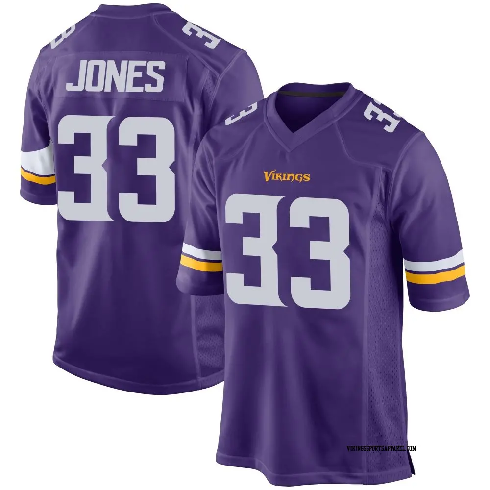 Game Purple Youth Aaron Jones Minnesota Vikings Team Color Jersey