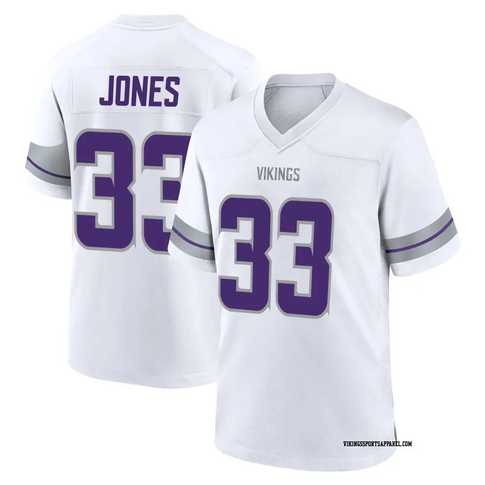 Game White Men's Aaron Jones Minnesota Vikings Alternate Jersey