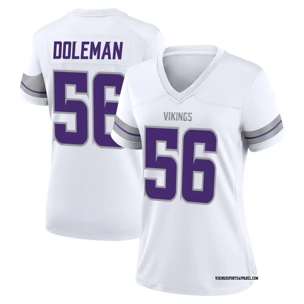 Game White Women's Chris Doleman Minnesota Vikings Alternate Jersey