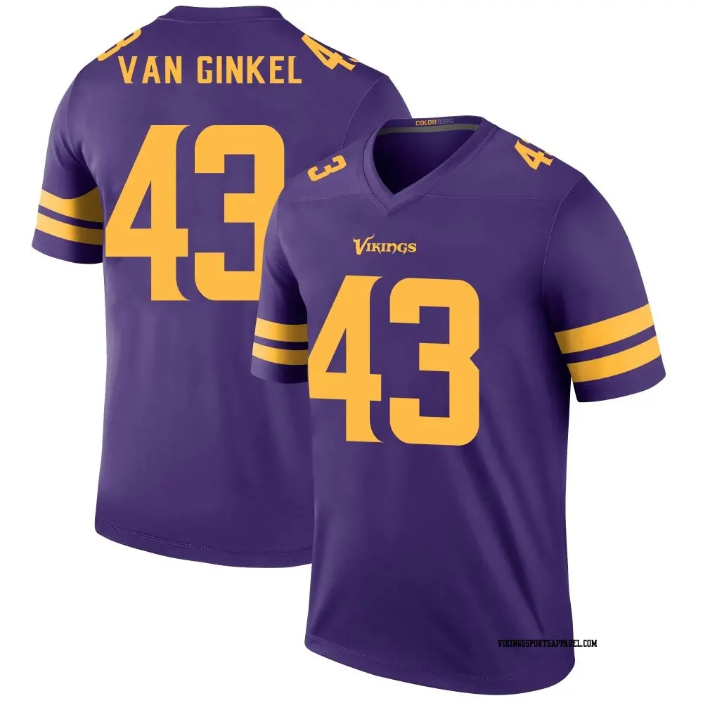 Legend Purple Men s Andrew Van Ginkel Minnesota Vikings Color Rush Jersey Vikings Store