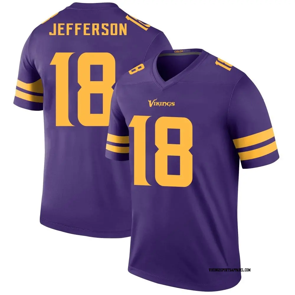 Legend Purple Men s Justin Jefferson Minnesota Vikings Color Rush Jersey Vikings Store