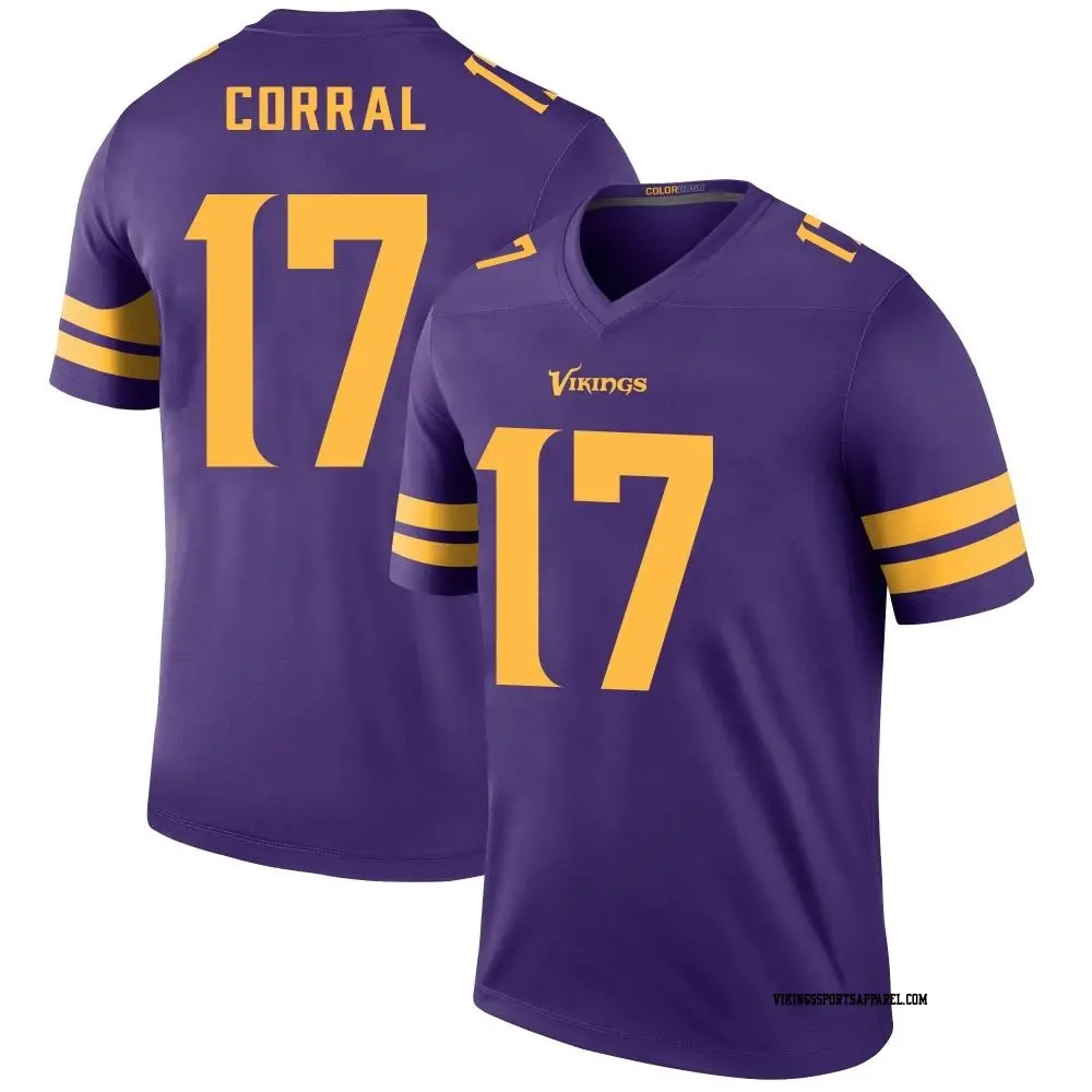 Legend Purple Men s Matt Corral Minnesota Vikings Color Rush Jersey Vikings Store