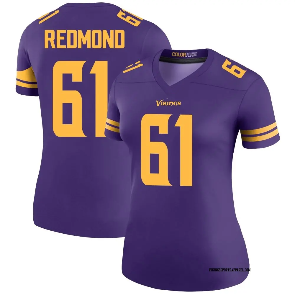 Legend Purple Women's Jalen Redmond Minnesota Vikings Color Rush Jersey