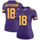Legend Purple Women's Justin Jefferson Minnesota Vikings Color Rush Jersey