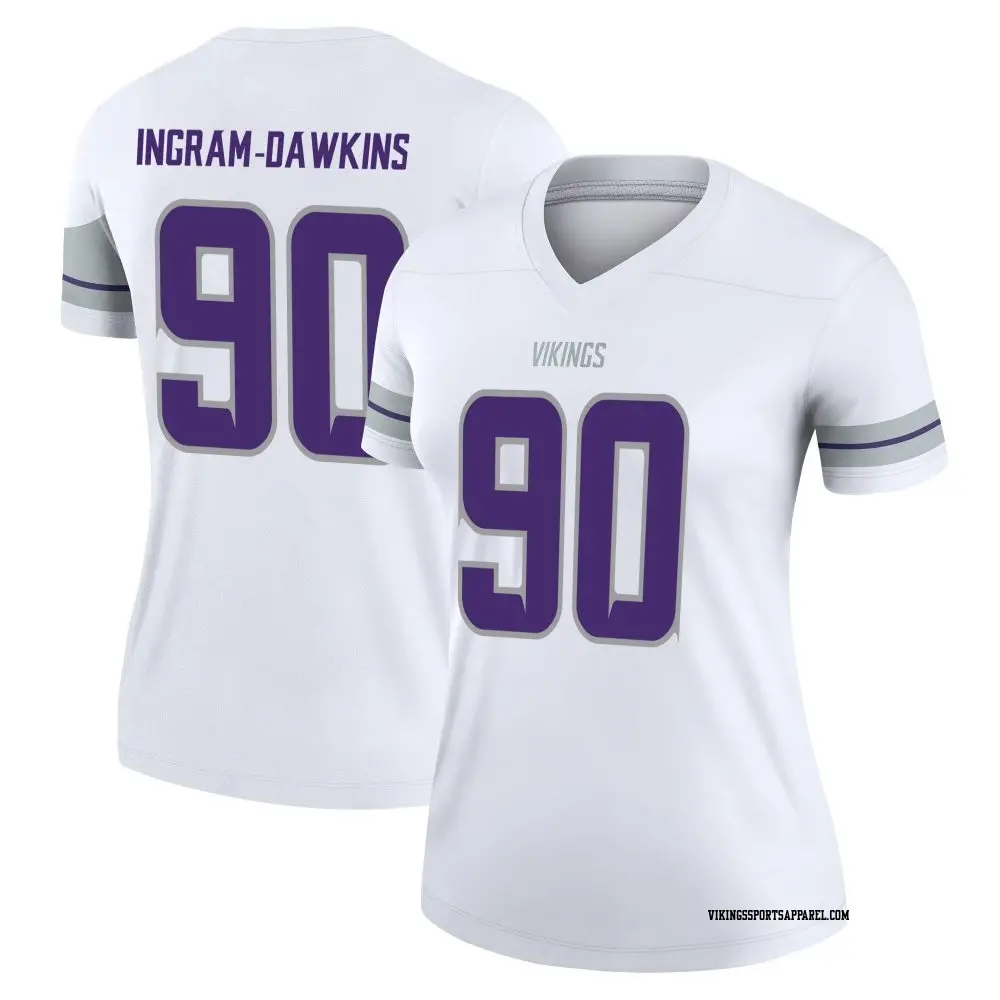 Legend White Women's Tyrion Ingram-Dawkins Minnesota Vikings Alternate Jersey
