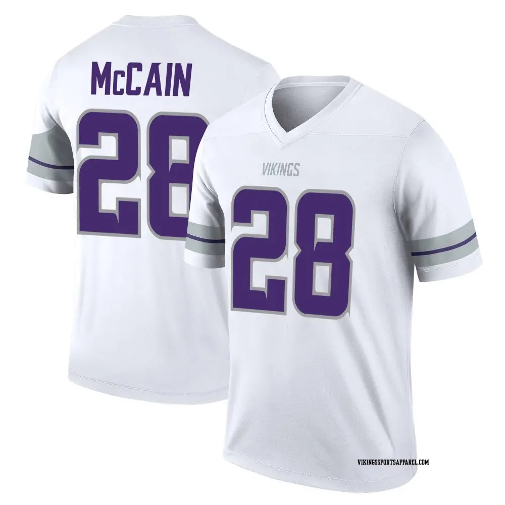 Legend White Youth Bobby McCain Minnesota Vikings Alternate Jersey