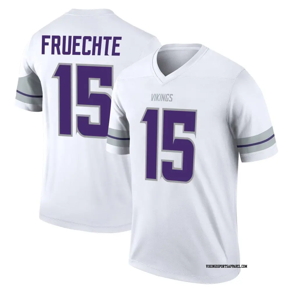 Legend White Youth Isaac Fruechte Minnesota Vikings Alternate Jersey
