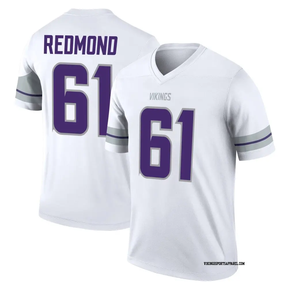 Legend White Youth Jalen Redmond Minnesota Vikings Alternate Jersey