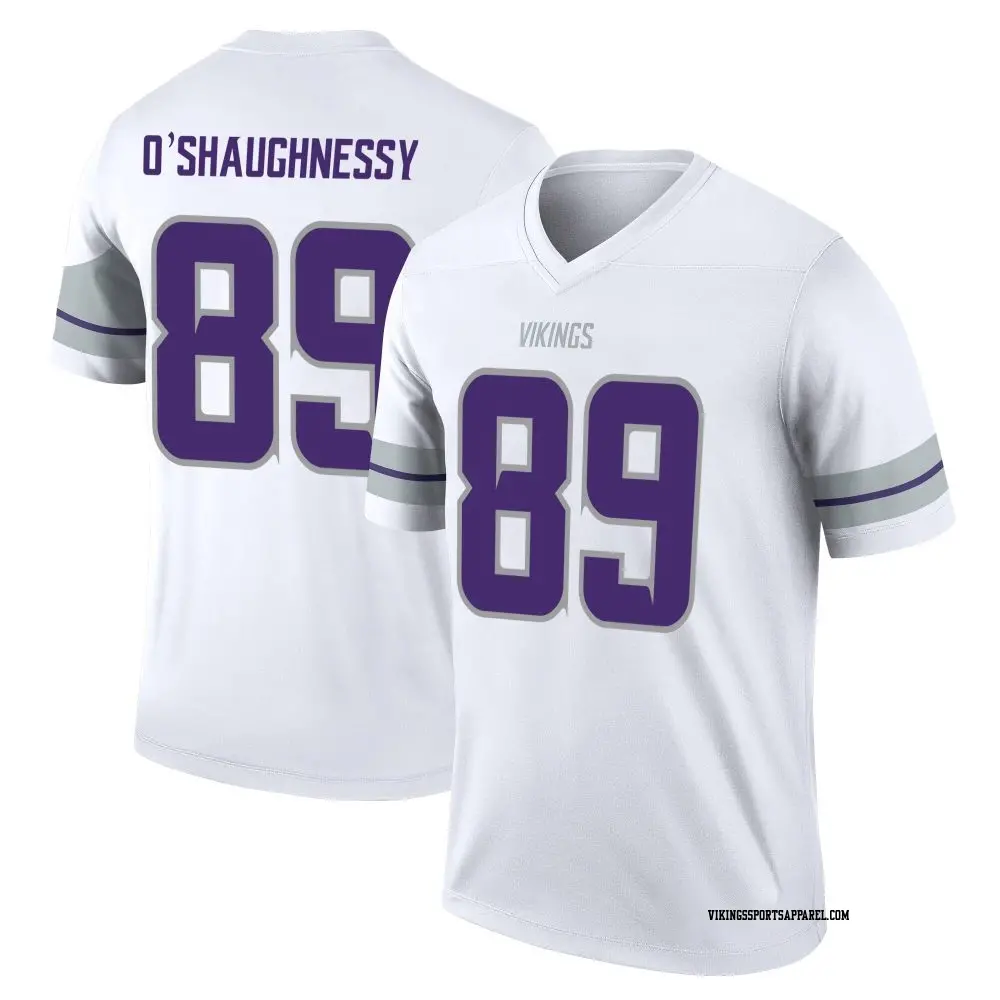 Legend White Youth James O'Shaughnessy Minnesota Vikings Alternate Jersey
