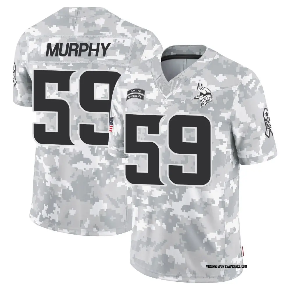 Limited Arctic Camo Men s Gabriel Murphy Minnesota Vikings 2024 Salute to Service Jersey Vikings Store