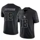 Limited Black Youth Justin Jefferson Minnesota Vikings Reflective Jersey