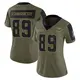 Limited Olive Women's James O'Shaughnessy Minnesota Vikings 2021 Salute To Service Jersey