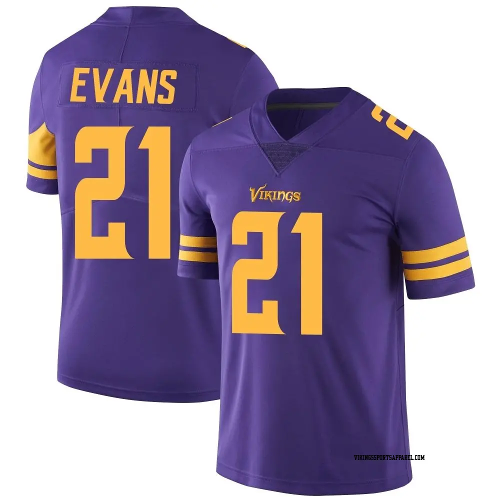 Limited Purple Men s Akayleb Evans Minnesota Vikings Color Rush Jersey Vikings Store