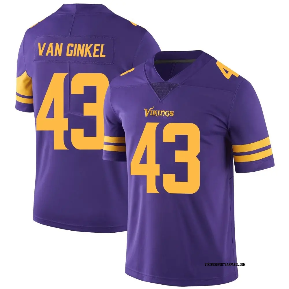 Limited Purple Men s Andrew Van Ginkel Minnesota Vikings Color Rush Jersey Vikings Store