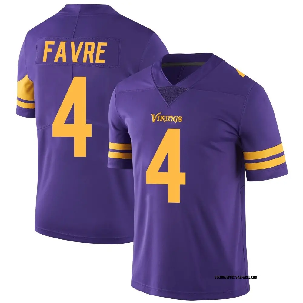 Limited Purple Men s Brett Favre Minnesota Vikings Color Rush Jersey Vikings Store