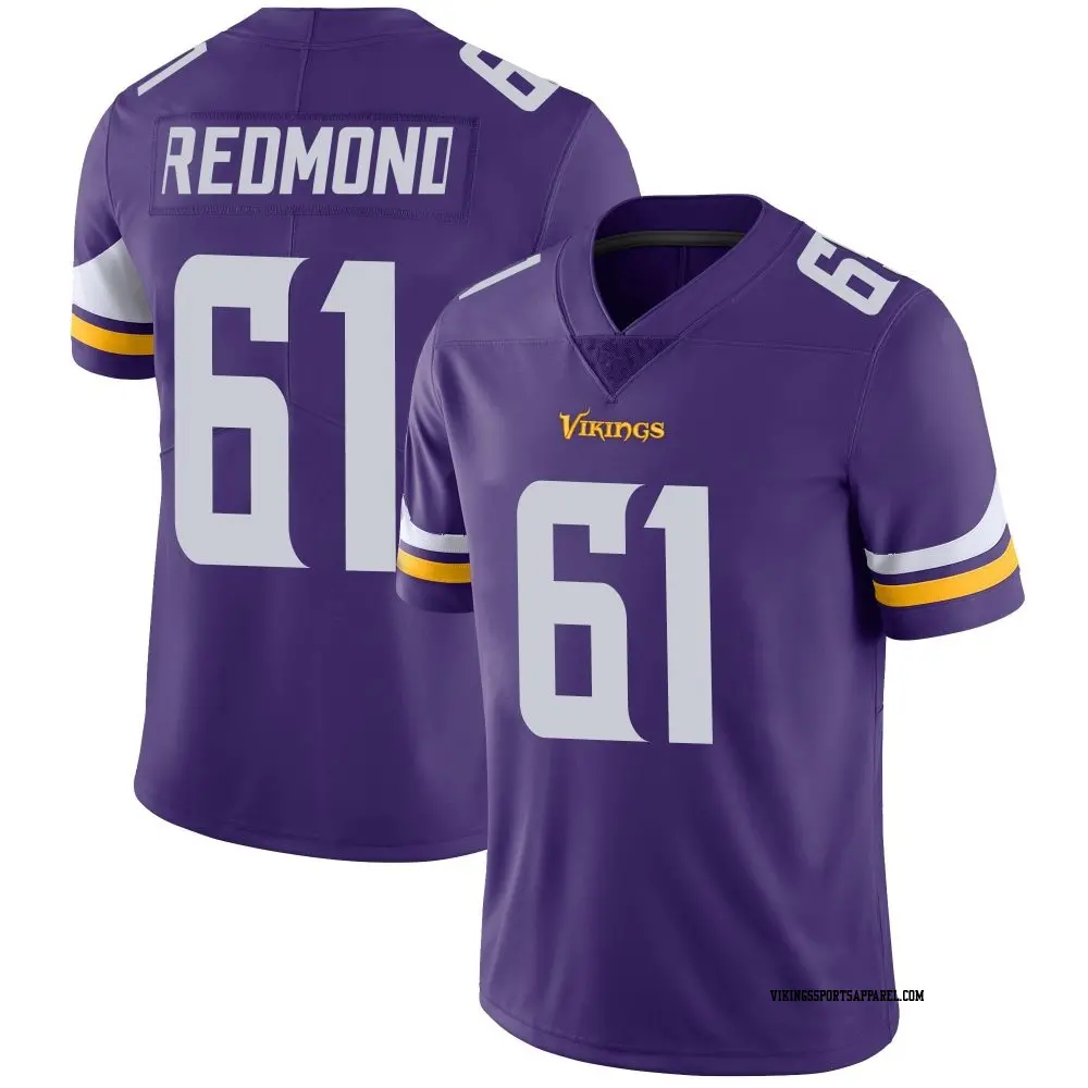 Limited Purple Men's Jalen Redmond Minnesota Vikings Team Color Vapor Untouchable Jersey
