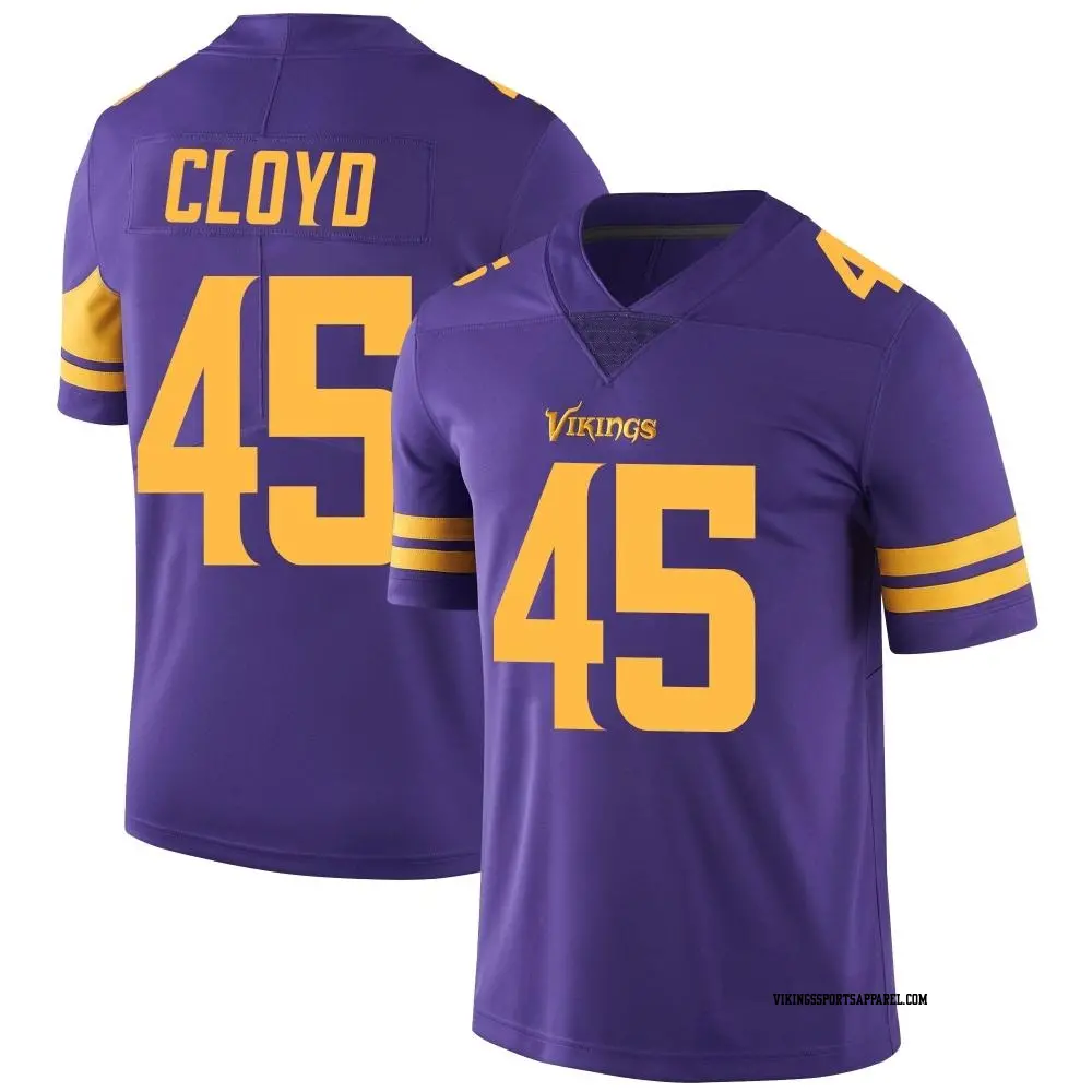 Limited Purple Men's K.J. Cloyd Minnesota Vikings Color Rush Jersey