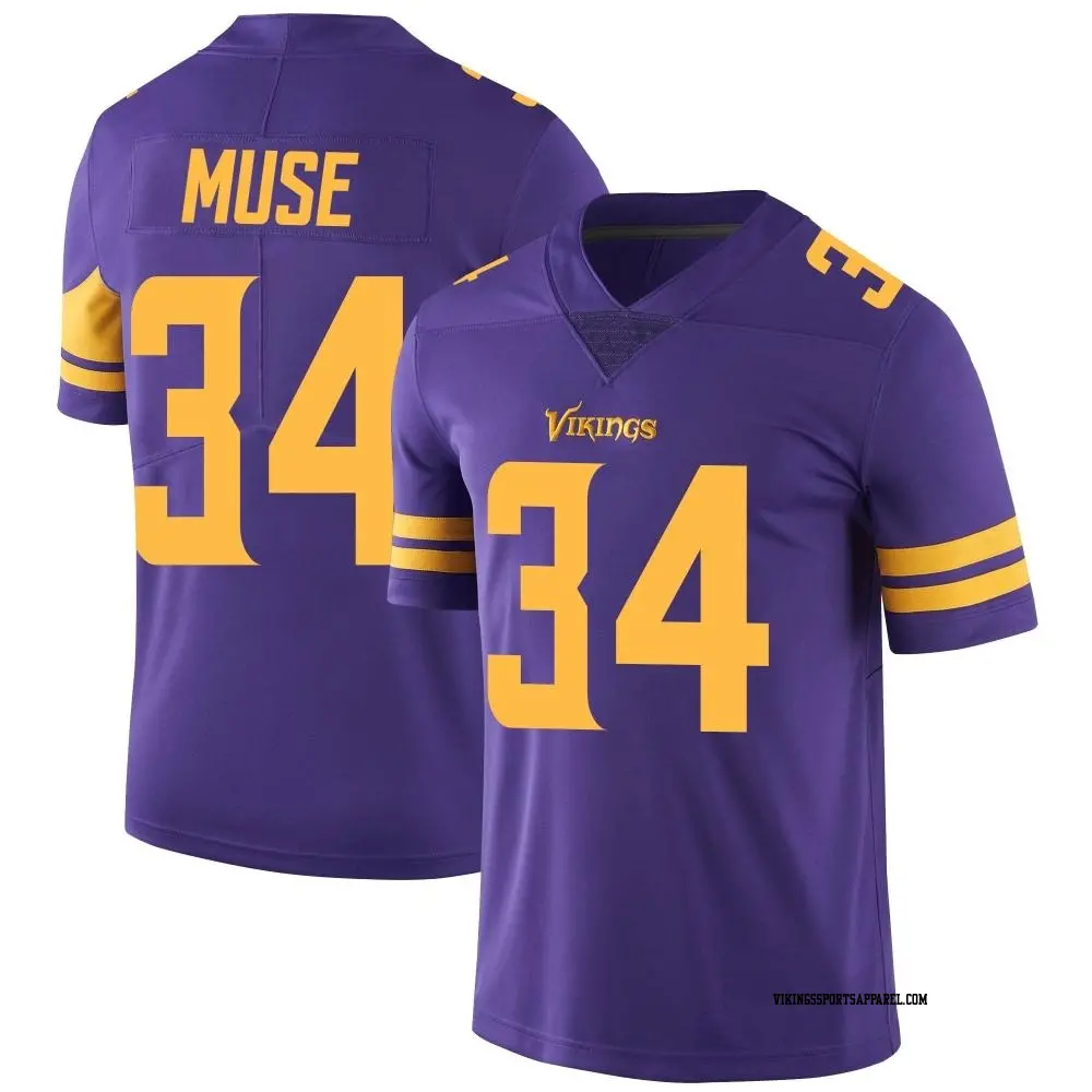 Limited Purple Men s Nick Muse Minnesota Vikings Color Rush Jersey Vikings Store