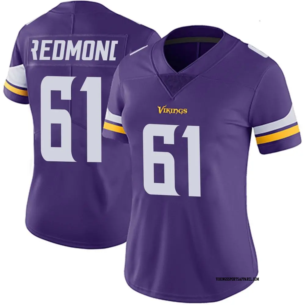 Limited Purple Women's Jalen Redmond Minnesota Vikings Team Color Vapor Untouchable Jersey