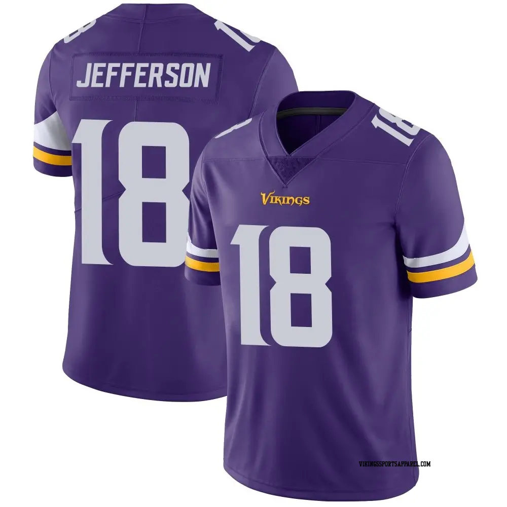 Limited Purple Youth Justin Jefferson Minnesota Vikings Team Color Vapor Untouchable Jersey