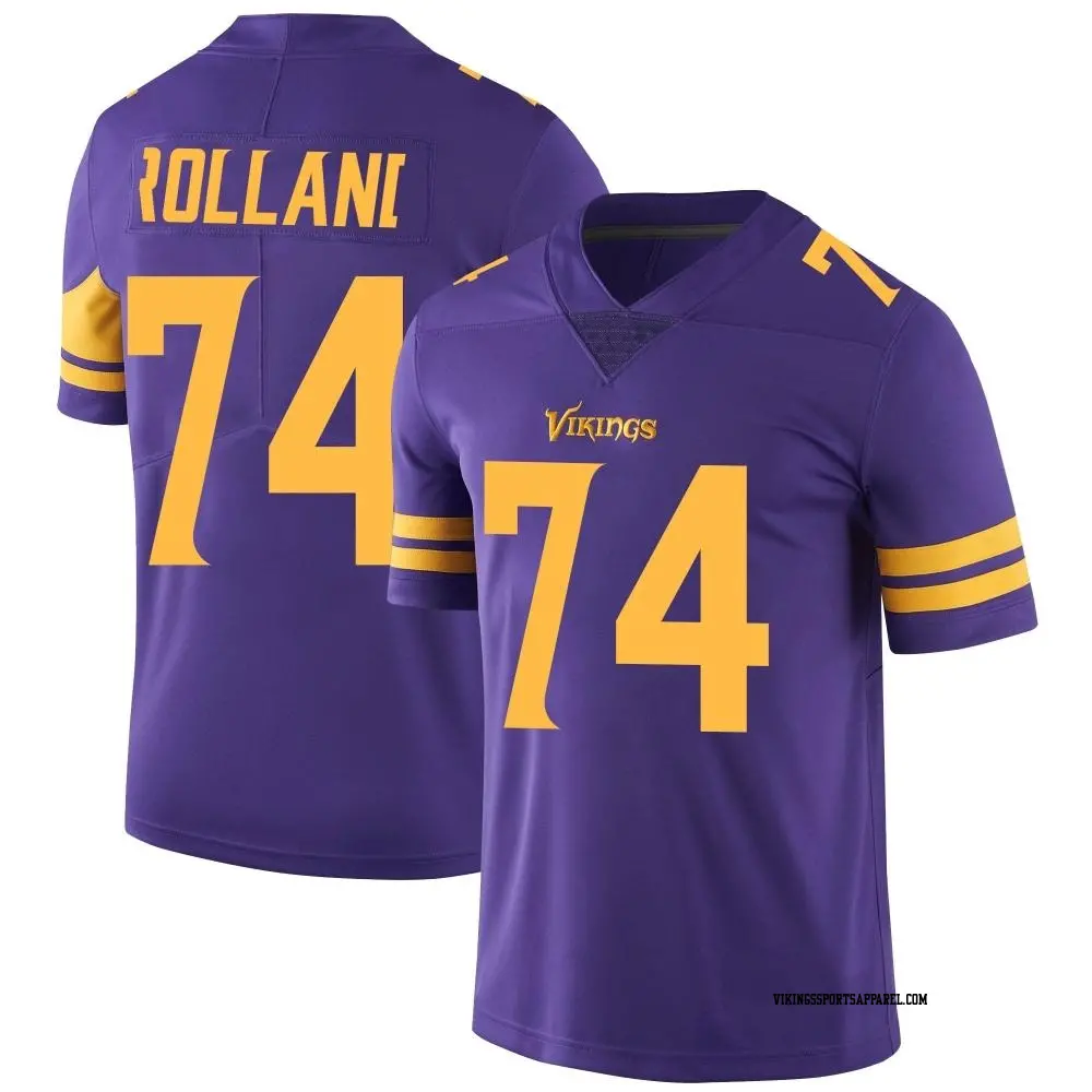 Limited Purple Youth Spencer Rolland Minnesota Vikings Color Rush Jersey Vikings Store