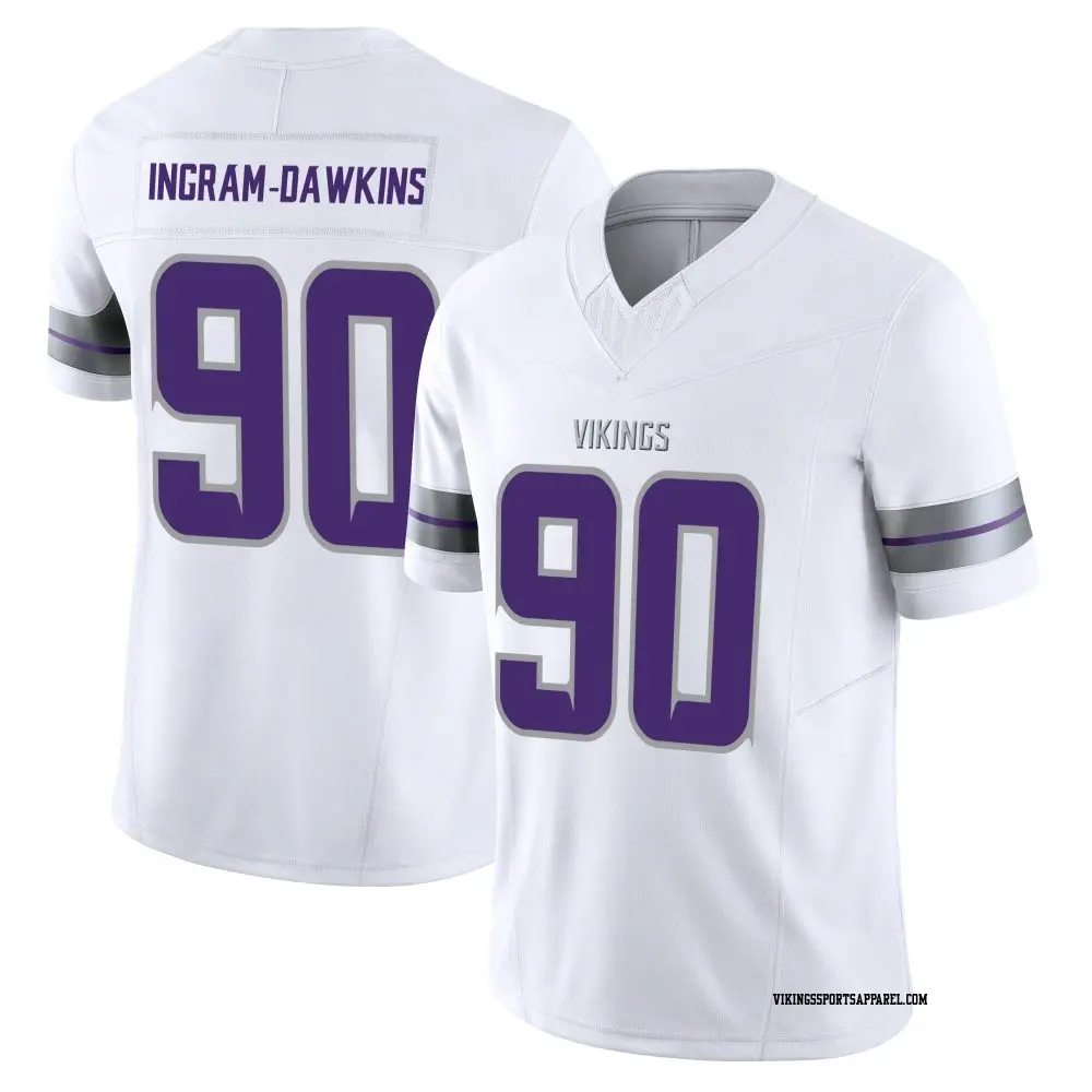 Limited White Men's Tyrion Ingram-Dawkins Minnesota Vikings Alternate Vapor F.U.S.E. Jersey