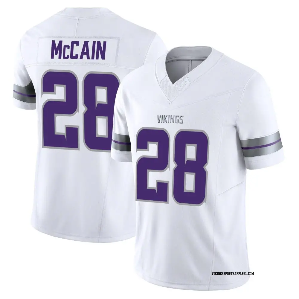 Limited White Youth Bobby McCain Minnesota Vikings Alternate Vapor F.U.S.E. Jersey